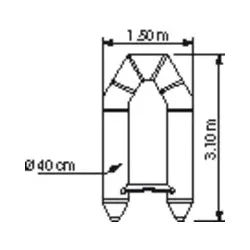 Plastimo Schlauchboot MS-310/1 RIB grau