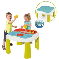 Smoby Sand- UND Wassertisch , Multicolor , Kunststoff , 71.50x70x16.40 cm , unisex , Freizeit & Co, Gartenspielzeug, Sandspielzeug