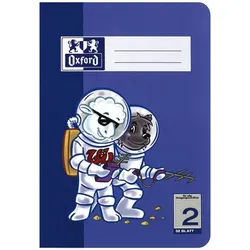 OXFORD Schulheft Schule Schulheft A5 32 Blatt Lineatur 2 90 g/qm Optik Paper