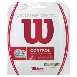 Wilson Tennissaite Sensation Control 1.30 (Kontrolle+Touch) natur 12m Set, Saitendicke: 1.30 beige