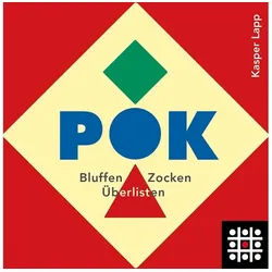 ROMBOL Denkspiele Spiel POK - Bluffen, Zocken, Überlisten, Würfelspiel