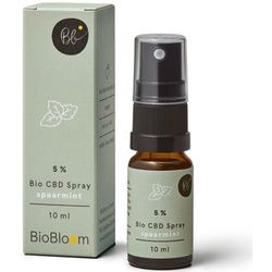BioBloom spearmint 5% Bio CBD Spray Mundspray 10 ml
