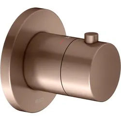 KEUCO IXMO Fertigmontageset 59553290001 Unterputz-Thermostat-Armatur, rund, rotgold gebürstet