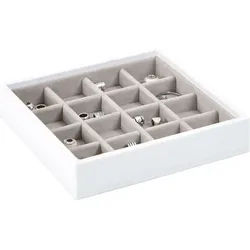 Stackers Schmuckkästchen für Charms 16-Fächer weiß-beige