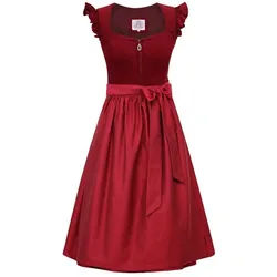 MarJo Dirndl Cord Dirndl 2tlg. - ANSFELDEN - wine 34