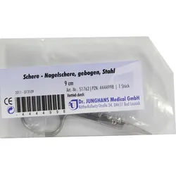 Nagelschere 9cm Gebogen 1 ST