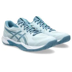 Hallenschuh ASICS "GEL-TACTIC 13", Herren, Gr. 46,5, cool grau, saba blau, Synthetik, Schuhe Hallenschuh, besonders geeignet für Handball und Volleyball