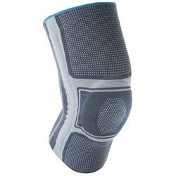 Thuasne Genu-Go Kniebandage mit anpassungsfähigen Pelotten zur Entlastung des Knies 1 St grau