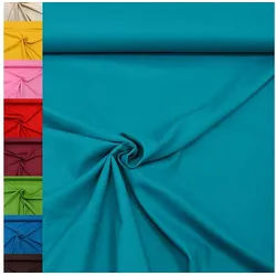 MAGAM-Stoffe Stoff "Sophie", Baumwollstoff uni 100% Baumwolle ÖKO-TEX Meterware ab 50cm blau