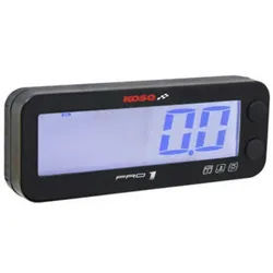 KOSO Rev Counter KOSO Pro-1 LCD Multifunktions-Schwarz, weiss