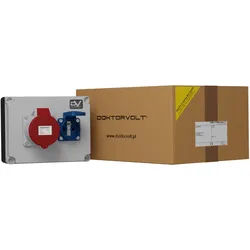 Wanddose WDD Stromverteiler 1x32A 1x230V franz/belg System Doktorvolt® 9658