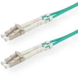 ROLINE LWL-Kabel 50/125μm OM3, LC/LC, türkis, 1 m