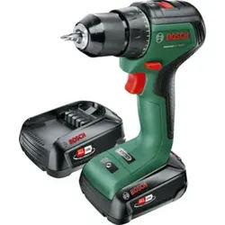 Bosch Akku-Zweigang-Bohrschrauber UniversalDrill 18V-60: 2 Akkupacks PBA 18V 2,0Ah W-B