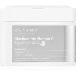 Mary&May Niacinamide Vitamin C Brightening Mask Tuchmasken-Set zur Verjüngung der Gesichtshaut 30 St.