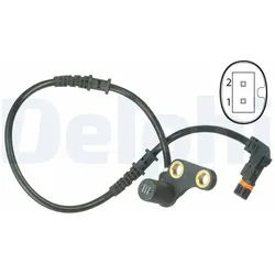 DELPHI Sensor, Raddrehzahl ss20493 für MERCEDES-BENZ