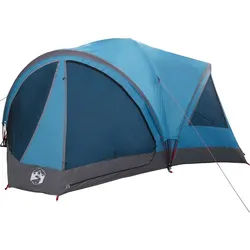 vidaXL Tunnelzelt Familienzelt für 10 Personen Blau und Grau 460 x 430 x 214 cm, (1 tlg) blau