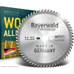 QUALITÄT AUS DEUTSCHLAND Bayerwald Werkzeuge Kreissägeblatt HM Kreissägeblatt - 225 x 2.8/1.8 x 30 Z64 WZ