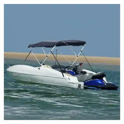 vidaXL Schutzplane, 3-Bow Bimini-Top mit Seitenteilen 183x(170-182)x137 cm