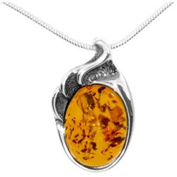 OSTSEE-SCHMUCK Kette mit Anhänger Ostsee-Schmuck Kette mit Anhänger Gleiter-Marlen (2-tlg) silberfarben 42 cm