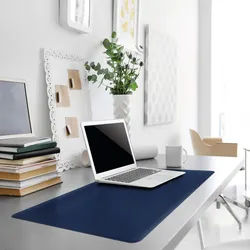 Durable Schreibunterlage mit Dekorrille - PVC, 650 x 520 mm, 2 mm, dunkelblau