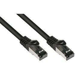 Kabelmeister Patchkabel Ethernet Netzwerkkabel, RJ45 Stecker gerade, RJ45 Stecker gerade (5000 cm) schwarz