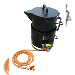 ChattenTec Profi Vergussmassekocher Set 15 l Bitumenkocher 8 KW 15 Liter Asphaltkocher