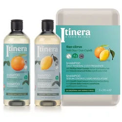 Sarcia.eu Haarpflege-Set ITINERA Geschenkset: Bitterorange Shampoo + Zitrone Shampoo 2x370ml