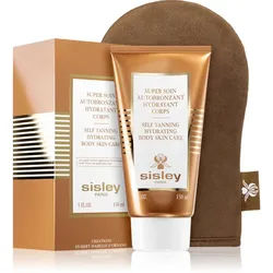 Sisley Super Soin Self Tanning Hydrating Body Skin Care Körper Selbstbräunungscreme s aplikační rukavicí 150 ml