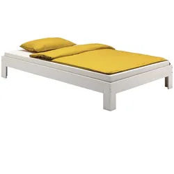 Idimex Futonbett Thomas 100X200 Cm , Weiß , Holz , Kiefer , Vintage , 100x200 cm , FSC Mix , Schlafzimmer, Betten, Futonbetten
