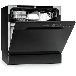 Klarstein Amazonia 8 Geschirrspülmaschine 1620 Watt für 8 Maßgedecke 49 dB Aquastop Schwarz