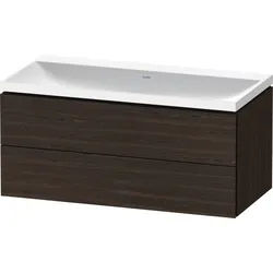 Duravit L-Cube c-shaped Set wandhängend Nussbaum gebürstet Matt 1000x480x480 mm - LC6952N69690000 LC6952N69690000