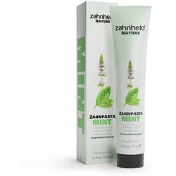 Zahnheld Nature Zahnpasta Mint Frische & Schutz mit Fluorid, vegane Zahncreme Menthol 450 ml