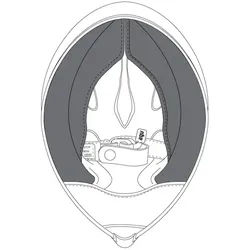 AGV Pista GP R Wangenpolster, schwarz, Größe 2XL für Männer