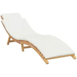 vidaXL Gartenliege Garten Sonnenliege Braun 198 x 55 x 58,5 cm Massivholz, 1 St.