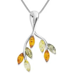 OSTSEE-SCHMUCK Kette mit Anhänger Ostsee-Schmuck Kette mit Anhänger Paulin (2-tlg) silberfarben 45 cm