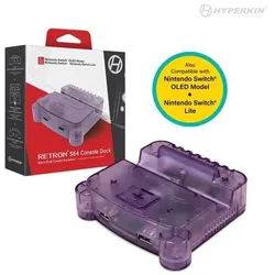 RetroN S64 Console Dock - Purple - Wired - Nintendo Switch