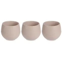 Blumentöpfe Selbstbewässernd Ø 6 cm 3er-Set , Taupe , Kunststoff , 6 cm , Dekoration, Blumen & Blumentöpfe, Übertöpfe