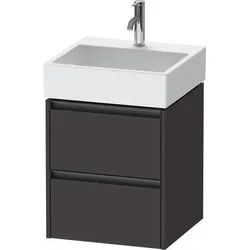 Duravit Ketho.2 Waschtischunterbau wandhängend Graphit Supermatt 484x460x549 mm - K25274080800000 K25274080800000