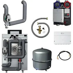 BOSCH Installationspaket INPA 120 (35kW), 1 gemischter HK mit nebenstehendem Speicher - 7739623801