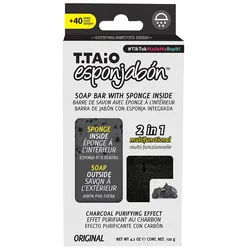 Esponjabon 2-in-1 Kohleseifenschwamm