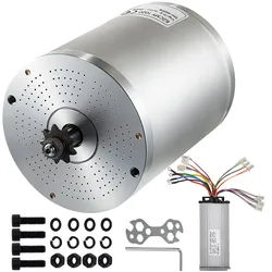 VEVOR Gleichstrommotor Bürstenloser Elektromotor Go-Kart Motor 72V 3000W für Elektrofahrrad Dc
