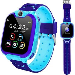 Kesasohe Smartwatch (2,5 cm, sim-karte), Kinder Smartwatch blau