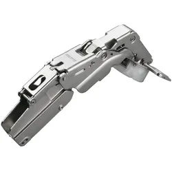 Salice Möbelbeschlag 2 Stück Topfband S200 Dämpfung 155° Linearmpl. Exzenter H3 (2 St), T45 Innenanschlag mit Linear-Montageplatte 3 mm silberfarben