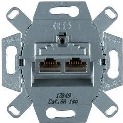Hager Tehalit G3140 Datendose Cat.6A 2fach, 8/8 polig geschirmt