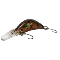 Fishing Tackle Max Kunstköder FTM Masu Security Wobbler 3cm 1,6g - Forellenwobbler braun