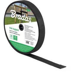 Baumbindeband TREE SUPPORT 25mm x 25m Gartenband zur Stabilisierung von Bäumen und Jungpflanzen BaumbefestigungTYTS2525/BK