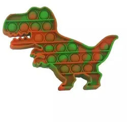 Push Poppers Dinosaurier - grün-orange