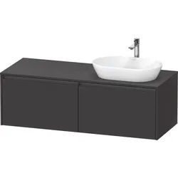 Duravit Ketho.2 Konsolenwaschtischunterbau wandhängend Graphit Supermatt 1400x550x459 mm - K24888R80 K24888R80800000