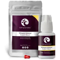 Wimpanista Wimpernkleber Expert Black. Trocknungszeit 2-3 Sek., für die professionelle Wimpernverlängerung