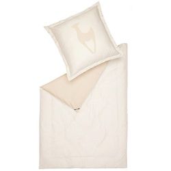 Sportalm Kitzbühel Lizenzbettwäsche , Creme, Beige , Textil , Tier , 135 cm , Oeko-Tex® Standard 100 , pflegeleicht, hautfreundlich, angenehm wärmend, schadstoffgeprüft, samtiger Griff, weiche und anschmiegsame Oberfläche, edel glänzend , Heimtextilien, Bettwäsche & Leintücher, Kinderbettwäsche